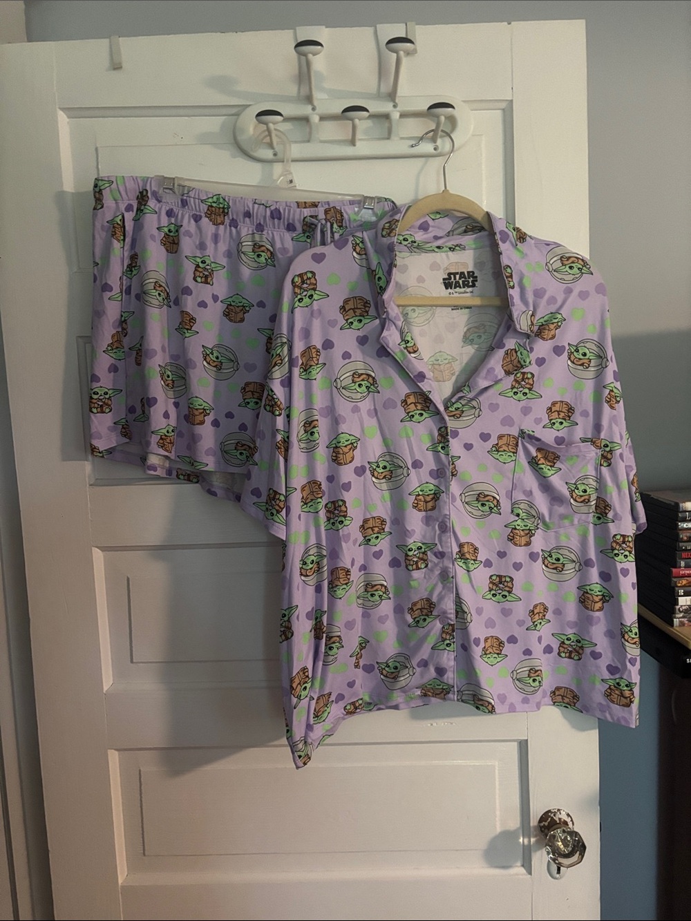 Star Wars Lavender Grogu Print Pajama Set
